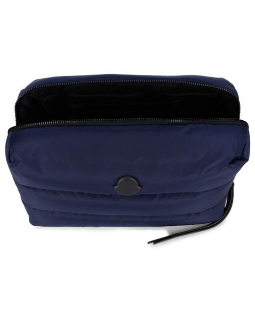 Moncler Blue Caradoc Quilted Beauty Case for men