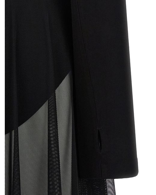 Norma Kamali Black Long Sleeve Turtleneck Dress