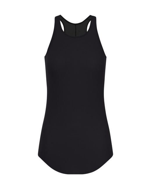 Rick Owens Black Basic Rib Tank Top