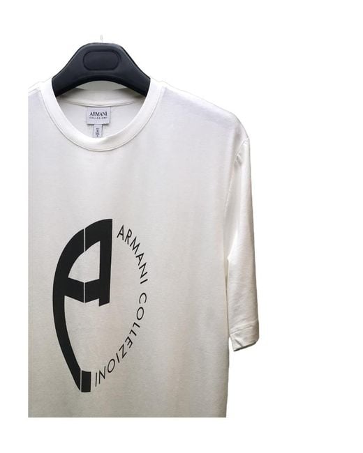 Armani Collezioni Gray Round-Necked T-Shirt for men