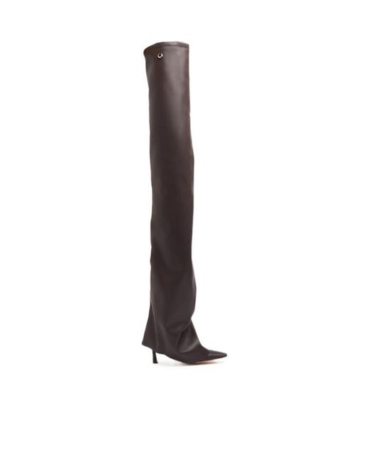 The Attico White 95Mm Robin Otk Thigh High Boots