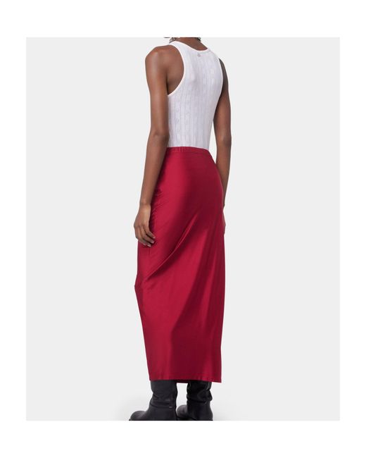 Rabanne Jersey Gathered Maxi Skirt