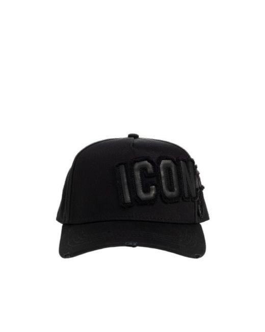 DSquared² Black Baseball Cap