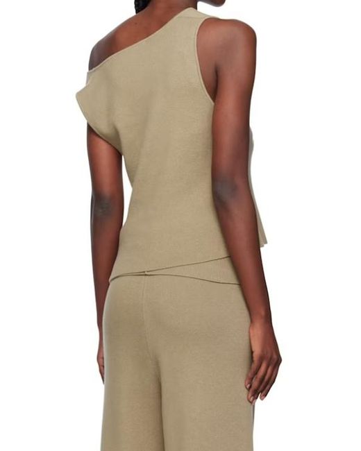 AYA MUSE Natural Strapless Seamed T-Shirt