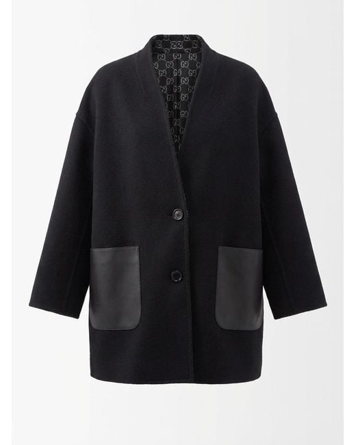 Gucci Black Reversible Coat