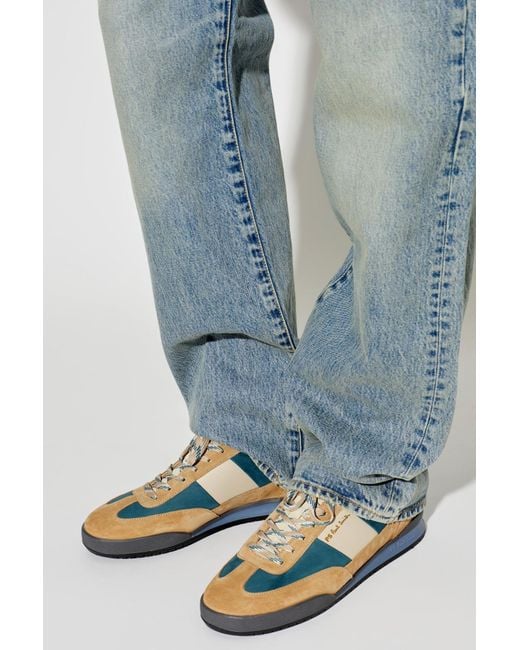 Paul Smith Green Ps Paul Smith Dover Panelled Sneakers for men