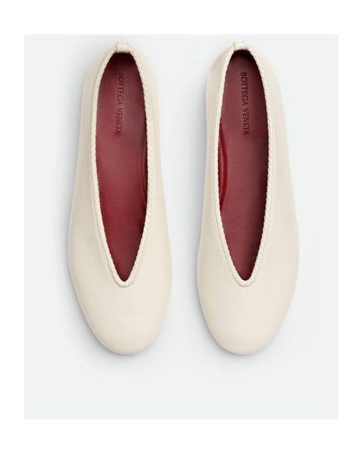 Bottega Veneta Natural Rosa Ballerina Shoes