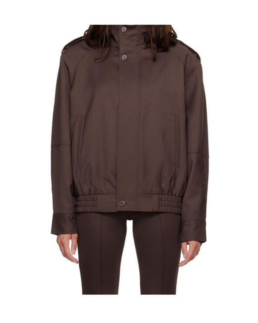 Frankie Shop Brown Bomber Jacket