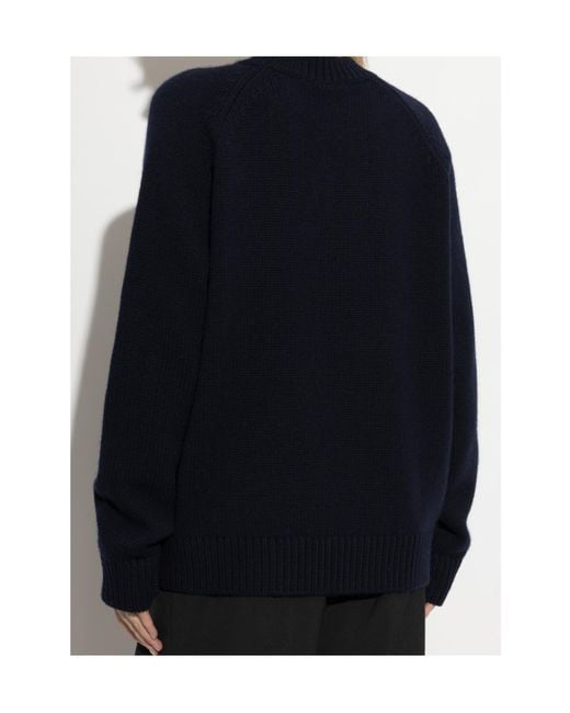 Lisa Yang Blue Anine Ribbed Knitted Sweater
