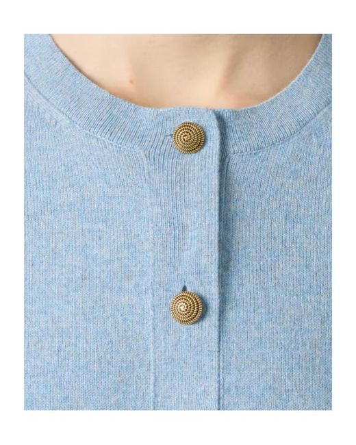 Loro Piana Blue Classic Cardigan
