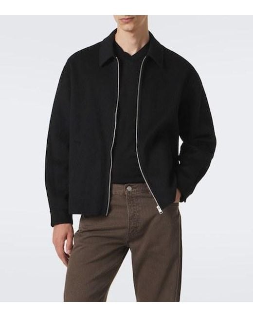 FRAME Black Wool Jacket for men