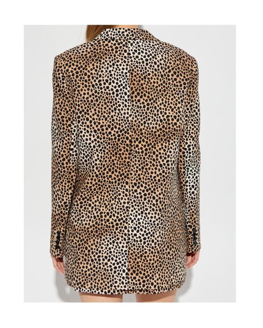Michael Kors Brown Cheetah-Print Blazer