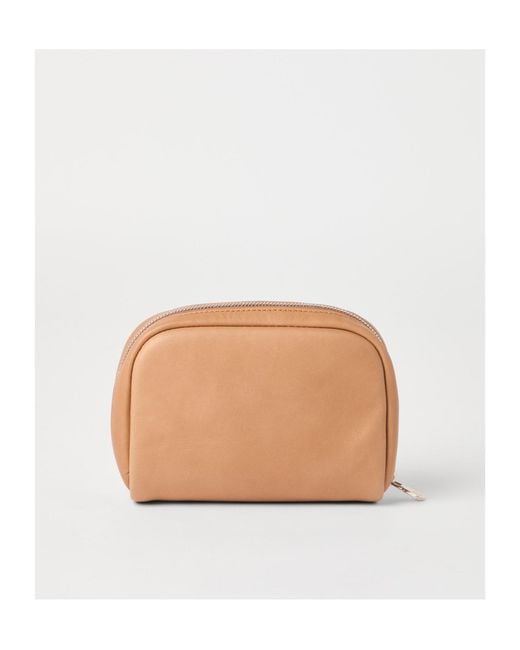 Brunello Cucinelli Natural Zip-Around Beauty Case for men