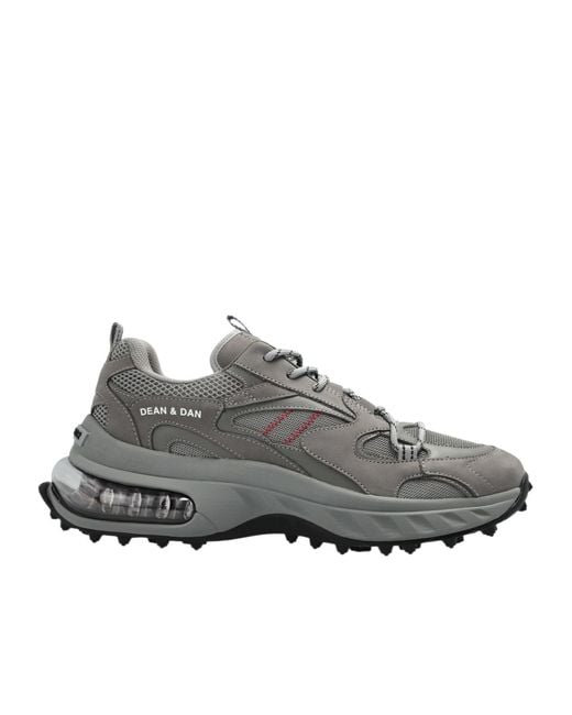 DSquared² Gray Lace-Up Bubble Sneakers for men