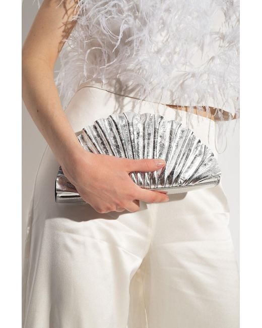 Cult Gaia White Nala Mini Clutch Bag