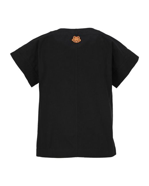 KENZO Black X Kansai Yamamoto Fierce Tiger Kimono Top