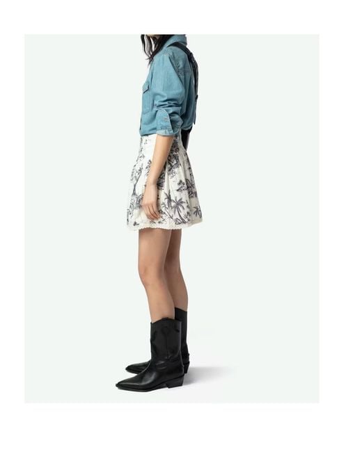 Zadig & Voltaire Blue Button Flap-Pockets Shirt