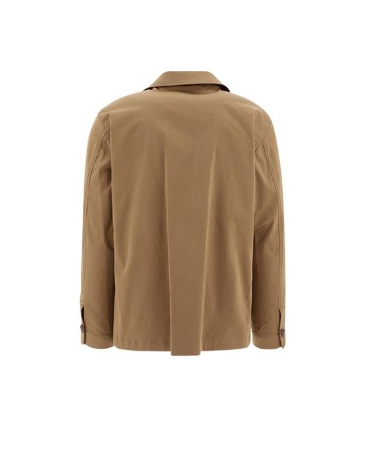 Lardini Natural Breast-Pockets Detail Overshirt Jacket for men