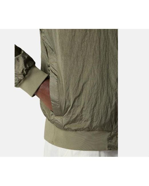Stone Island Green Logo Patch Bomber Jacket for men