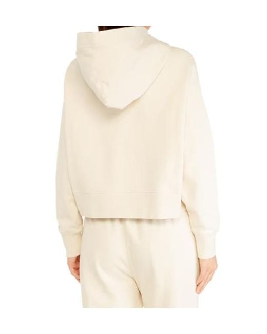 Canada Goose White Long-Sleeved Hooded Sweatshirt