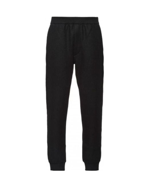 Prada Black Knitted Track Pants for men