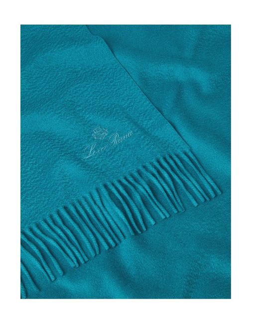 Loro Piana Blue Unito Blanket for men