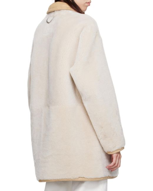 Calvin Klein White Long-Sleeved Coat