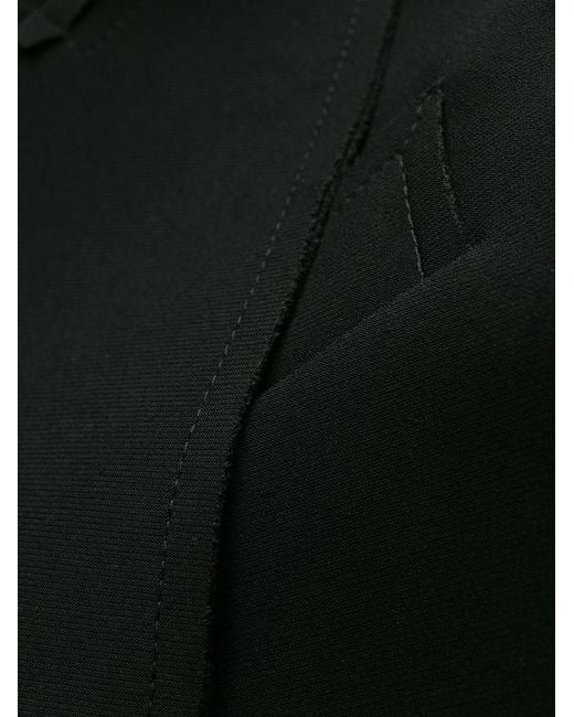 Norma Kamali Black Buttoned Blazer