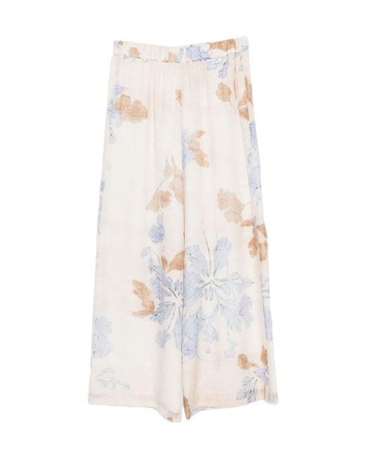 Seventy White Wide Leg Pants