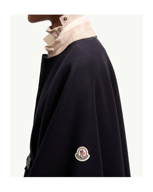 Moncler Black Padded Cape