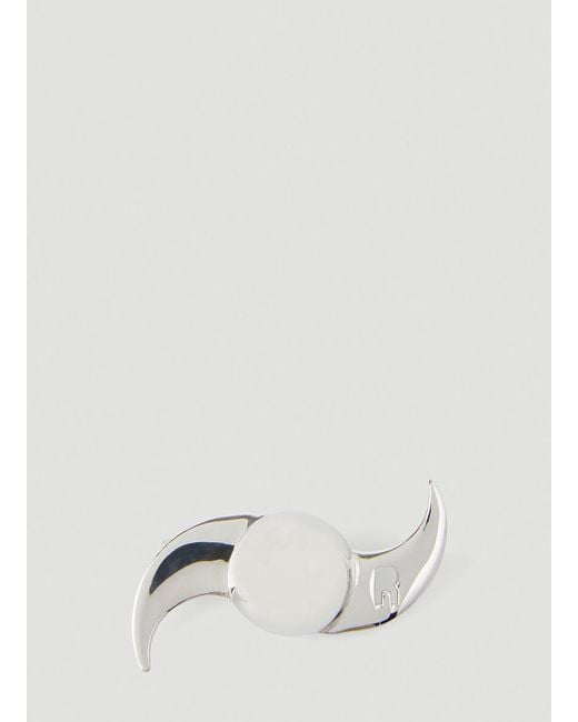 Raf Simons White Brooch