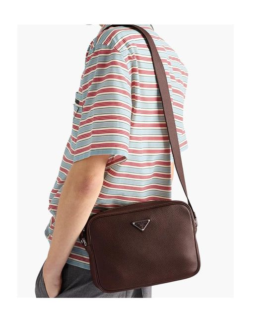 Prada Brown Shoulder Bags for men