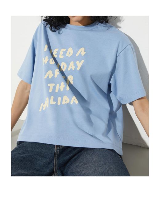 MAX&Co. Blue Short Sleeve T-Shirt