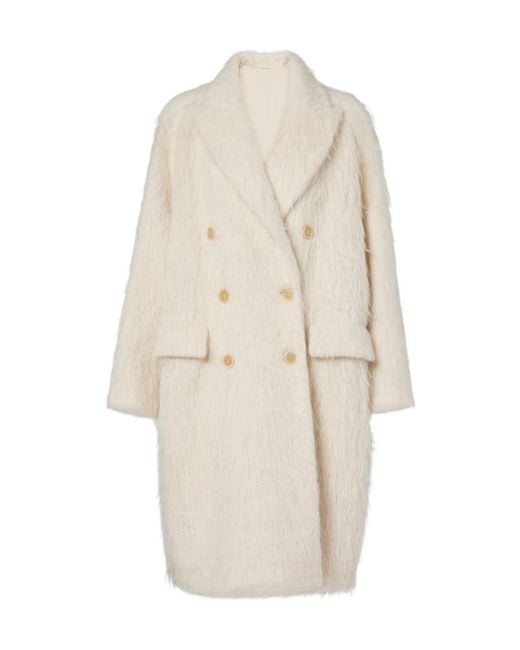 Brunello Cucinelli White Long-Sleeved Coat