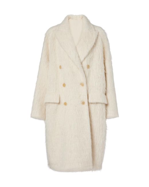 Brunello Cucinelli White Long-Sleeved Coat