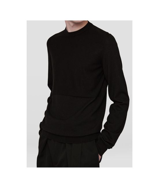 Jil Sander Blue Crewneck Long-Sleeved Jumper for men