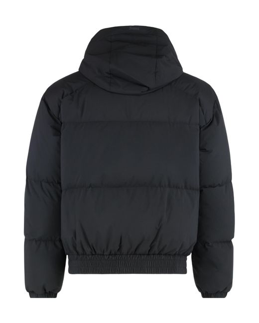 Herno Black Laminar Hooded Down Jacket for men