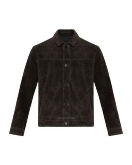 AllSaints Black Nates Suede Jacket