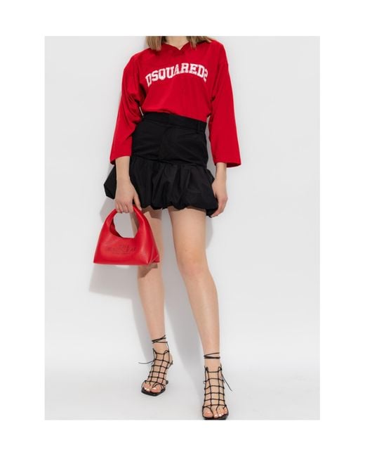 DSquared² Black Cotton Skirt