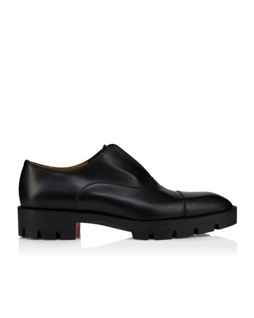 Christian Louboutin Black Alpha Lion Flat Shoes for men