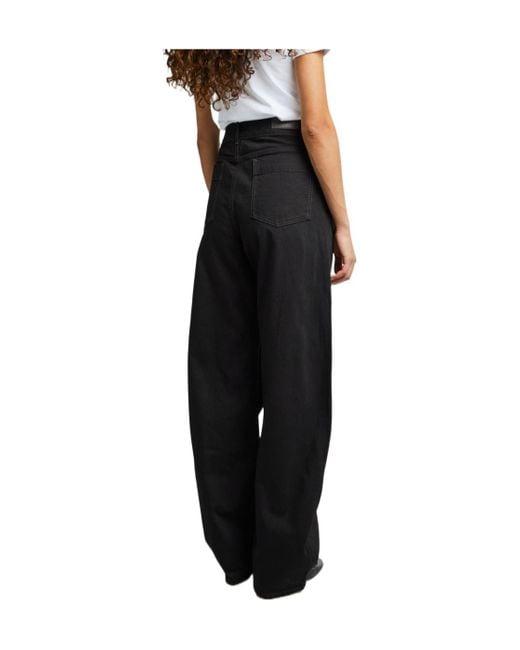 Lemaire Black High-Waisted Wide-Leg Jeans