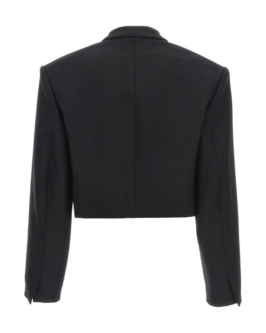 David Koma Black Tailored Cropped Jacket