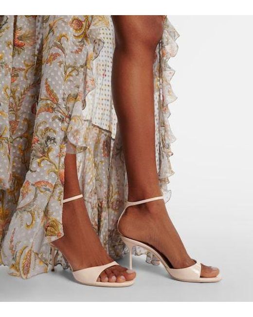 Paris Texas White Lidia 70 Patent Leather Mules