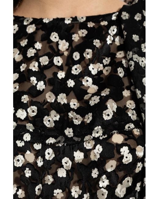 Isabel Marant Black Long Sleeve Top