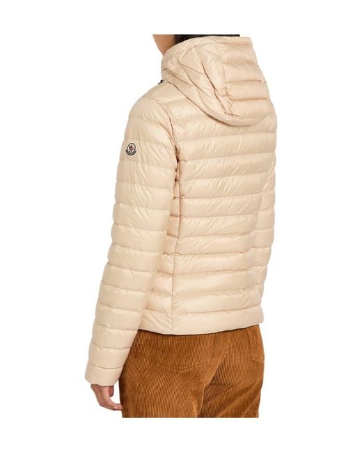 Moncler Natural Padded Hooded Nylon Jacket