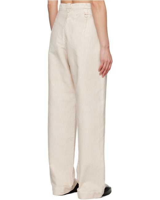 Maison Margiela Natural Wide-Leg Jeans