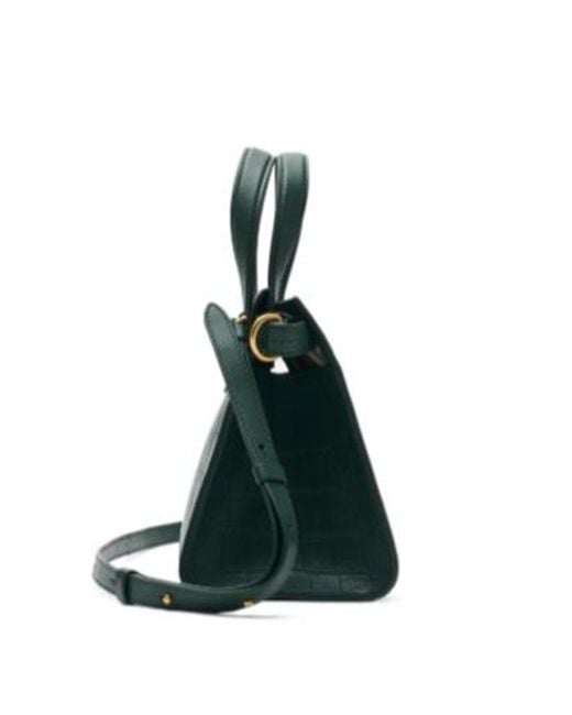 Burberry Green Mini Cotswolds Embossed Tote Bag