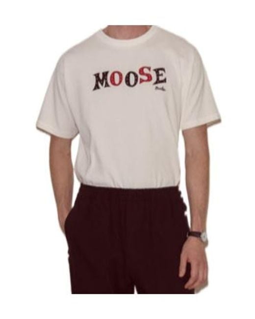Bode White Moose T-Shirt for men