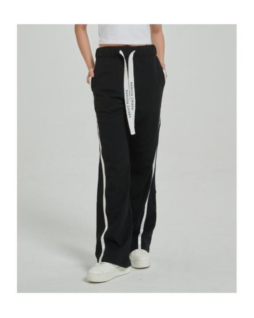 Marissa Chiara Black Drawstring Sweatpants