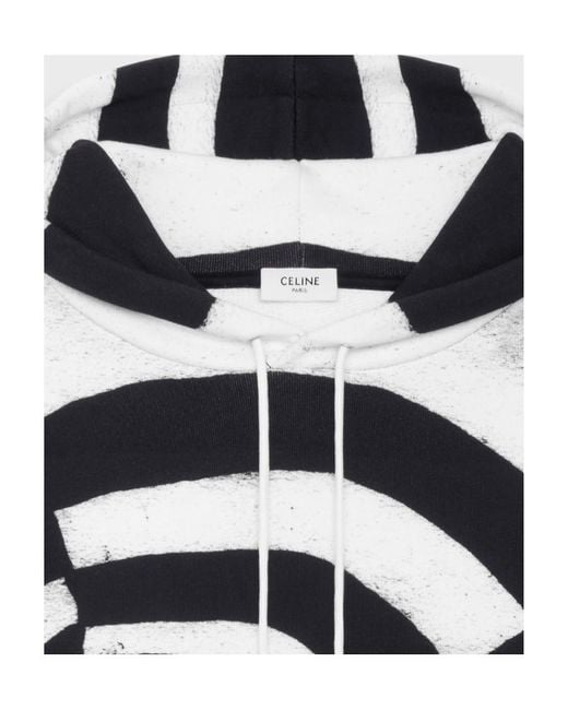 Céline Black Artist Print Hoodie for men